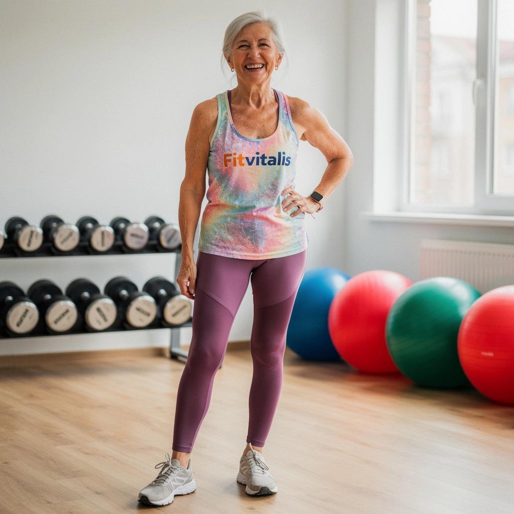 Група активни възрастни, изпълняващи упражнения за стави у дома.